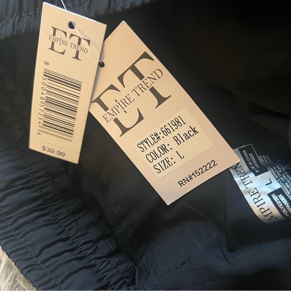NWT Empire Trend Black jogger sweatpants - Picture 3 of 4